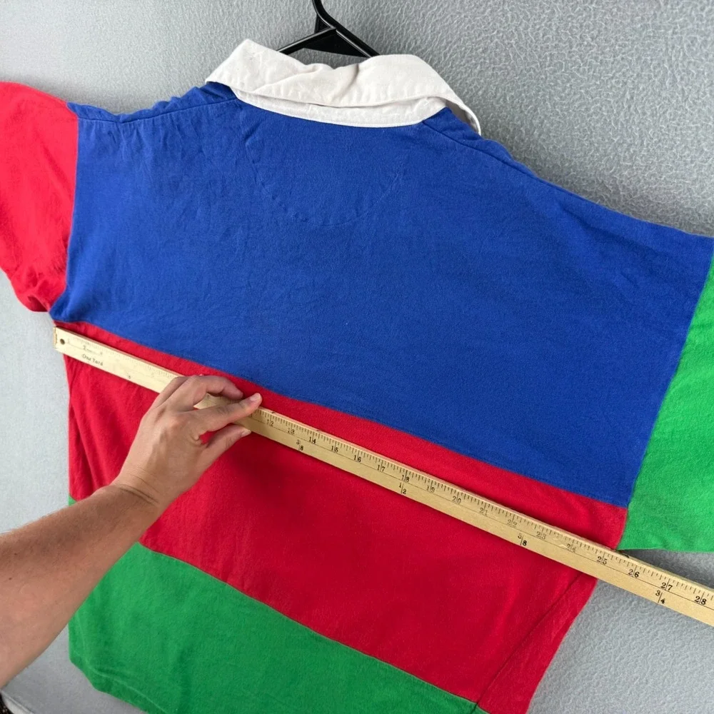 Vintage 90s Chaps Ralph Lauren Shirt Mens XL Rugby Polo Hawaiian Cotton